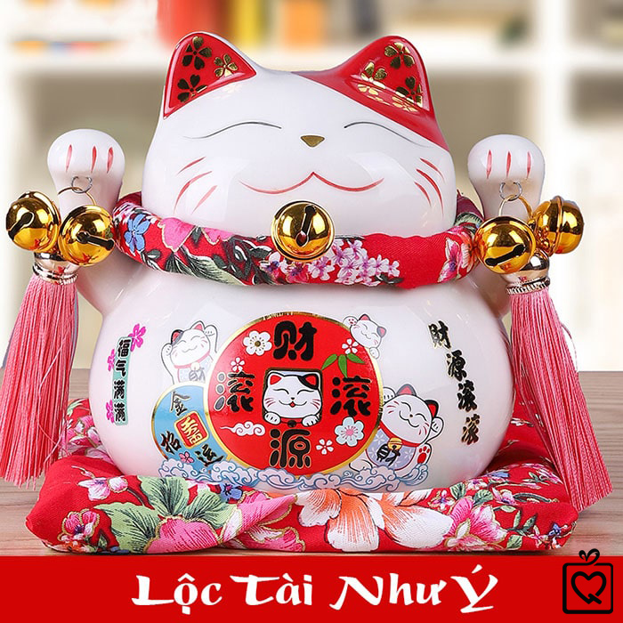 Mèo thần tài Lộc Tài Như Ý - 14cm