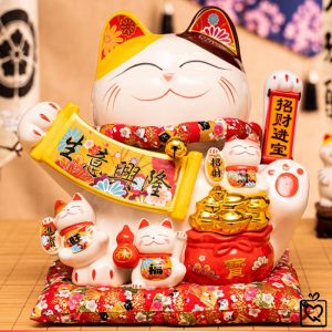 Mèo vẫy tay Tiền Tài Tấn Tới - 28cm