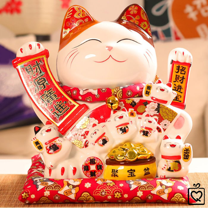 Mèo vẫy tay Vạn Tài Vạn Lộc - 28cm