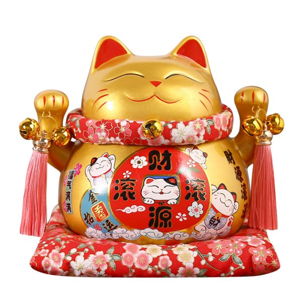Mèo thần tài vàng Buôn May Bán Đắt - 22cm