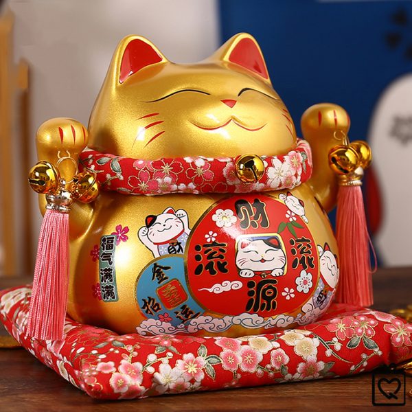 Mèo thần tài vàng Buôn May Bán Đắt