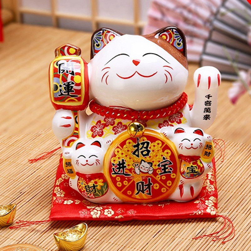 Mèo vẫy tay Chiêu Phúc Tài Bảo 14cm