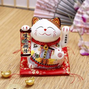 Mèo vẫy tay Vận May Như Ý - 14cm