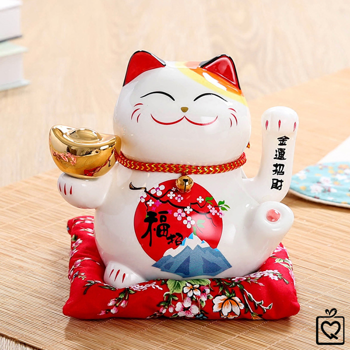 Mèo vẫy tay Cung Hỷ Phát Tài - 15cm