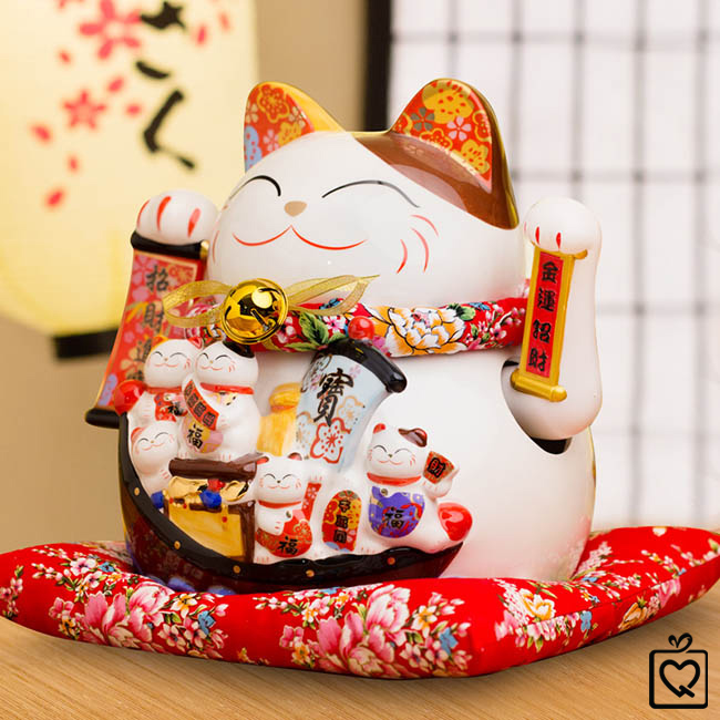 Mèo vẫy tay - Kim vận chiêu lộc 32cm