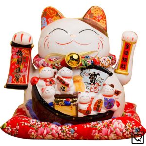 Mèo vẫy tay - Kim vận chiêu lộc 32cm