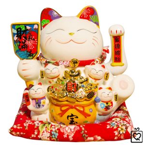 Mèo vẫy tay - Tiền vàng đầy hũ - 25cm