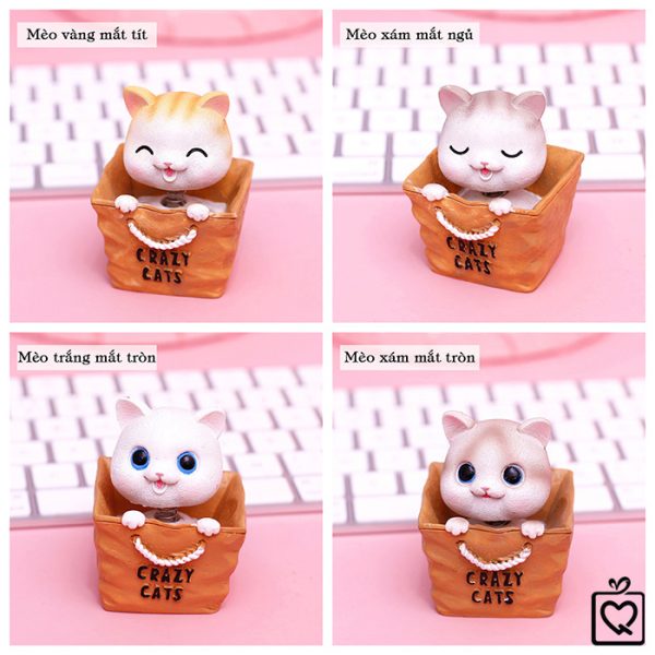 Mô hình mèo con lắc lư Crazy Cat