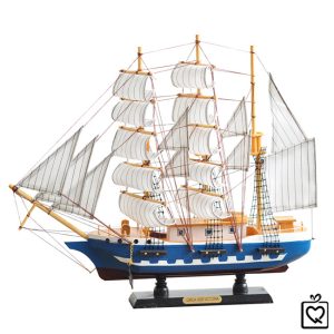 Mô hình thuyền buồm FJ45A4 trắng size 43cm