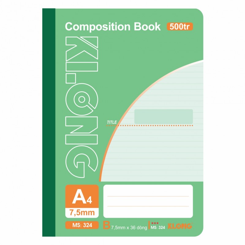 Sổ may dán gáy A4 500 trang KLong - MS324