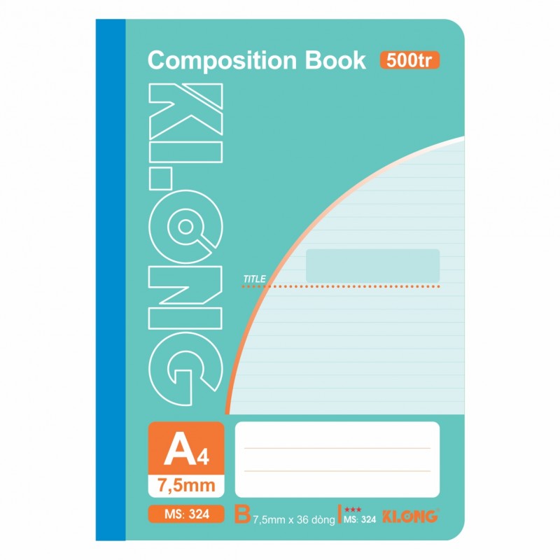 Sổ may dán gáy A4 500 trang KLong - MS324