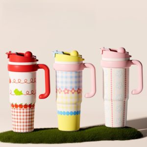 Bình giữ nhiệt caro 1000ml quai cầm BL48