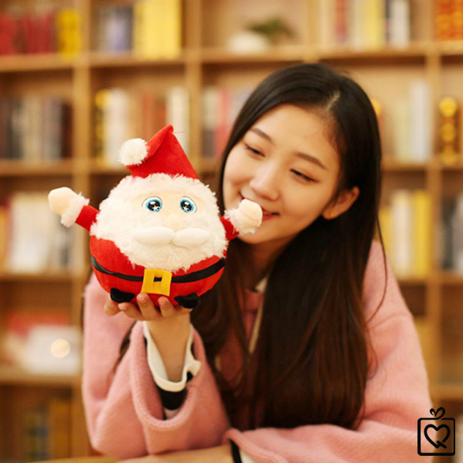 Ông già noel bông mắt to giáng sinh