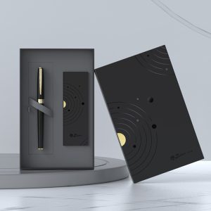 Bộ quà tặng bút Picasso Thiên Văn - Bút 717RB cài vàng, 3 ruột bút