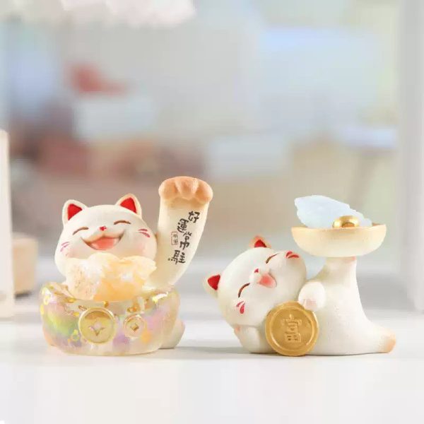 Blind box mèo thần tài đá quý BL181