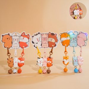 Bộ 3 móc chìa khoá tình bạn thú cưng dễ thương BL187