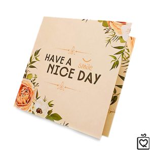 Thiệp vuông gấp Have a Nice day