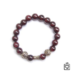 Vòng tay phong thủy đá thạch ngọc lựu Garnet 8ly